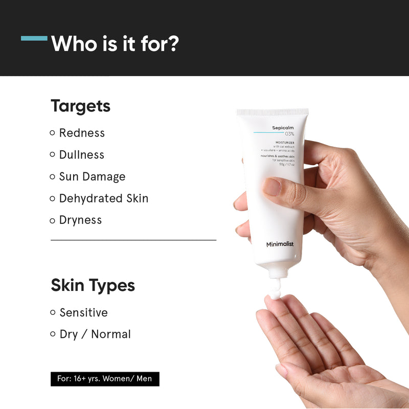 Minimalist Sepicalm 03% Moisturizer