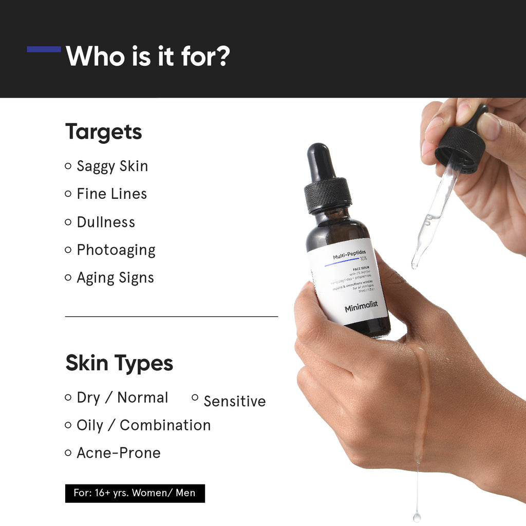 Minimalist Multi-Peptides 10% Face Serum