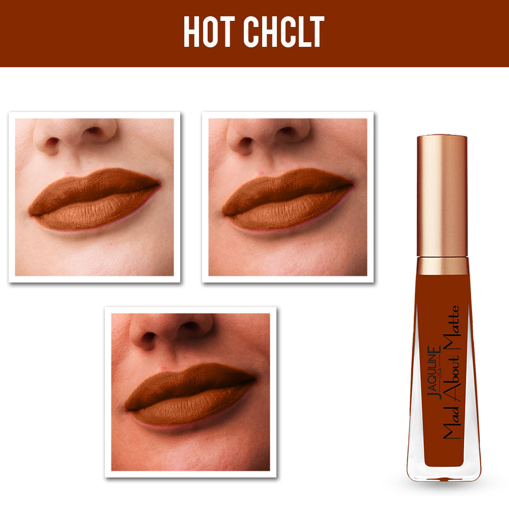 Jaquline USA Mad About Matte Liquid Lipstick Hot Chocolate 6.5ml