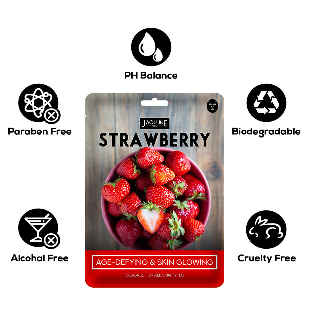 Jaquline USA Strawberry Sheet Mask