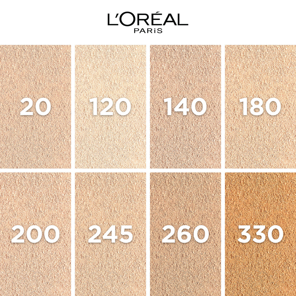 L’Oréal Paris Infallible 24H Fresh Wear Foundation in a Powder, Transferproof, Hazelnut 330, 9g