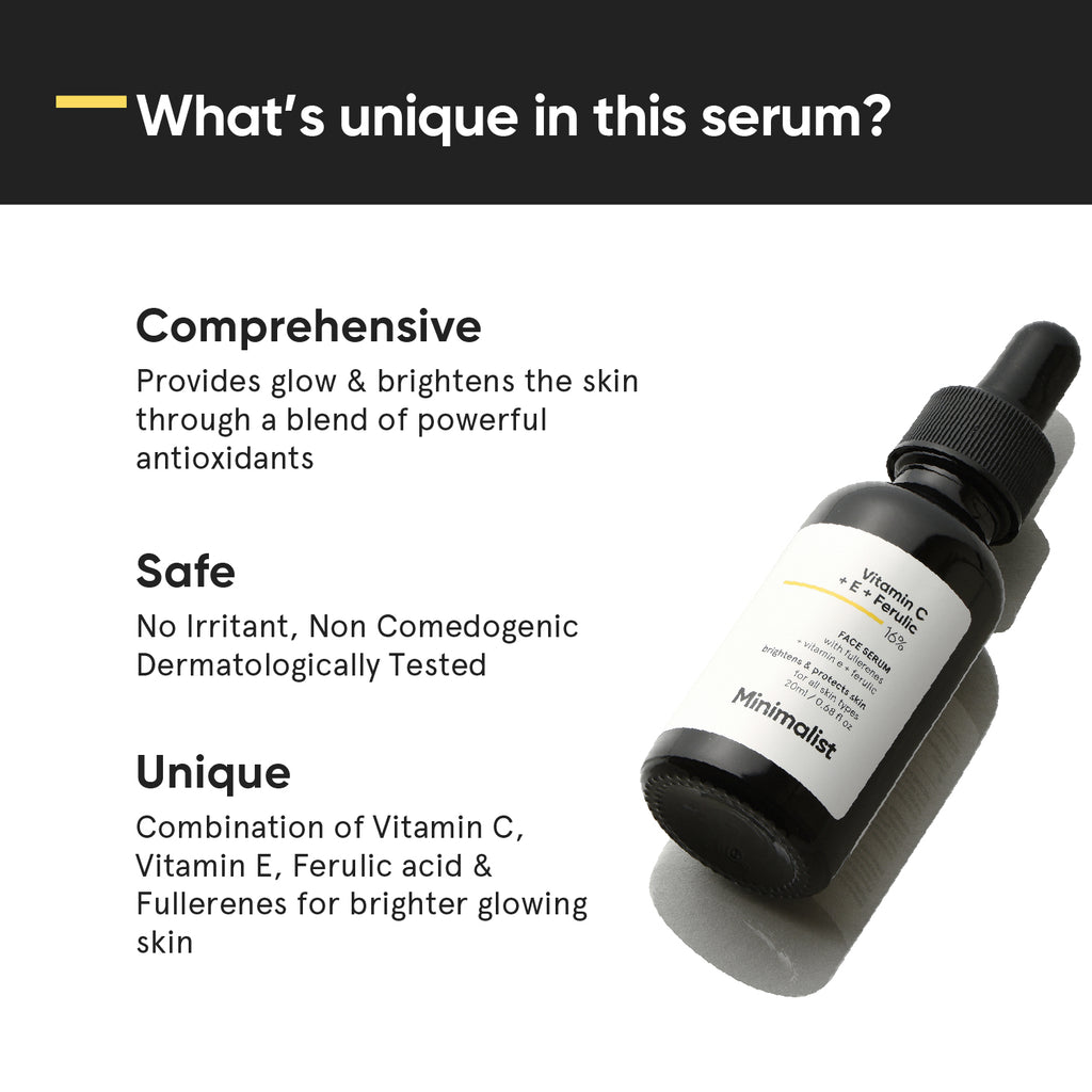 Minimalist Vitamin C + E + Ferulic 16% Face Serum