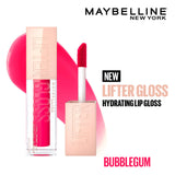 Maybelline New York Lifter Gloss, Hydrating Lip Gloss, Bubblegum, 5.4 ml