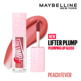 Maybelline New York Lifter Plump - Plumping Lip Gloss, Peach Fever, 5ml