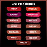 Maybelline New York Color Sensational Ultimatte Lipstick, More Cedar, 1.7g