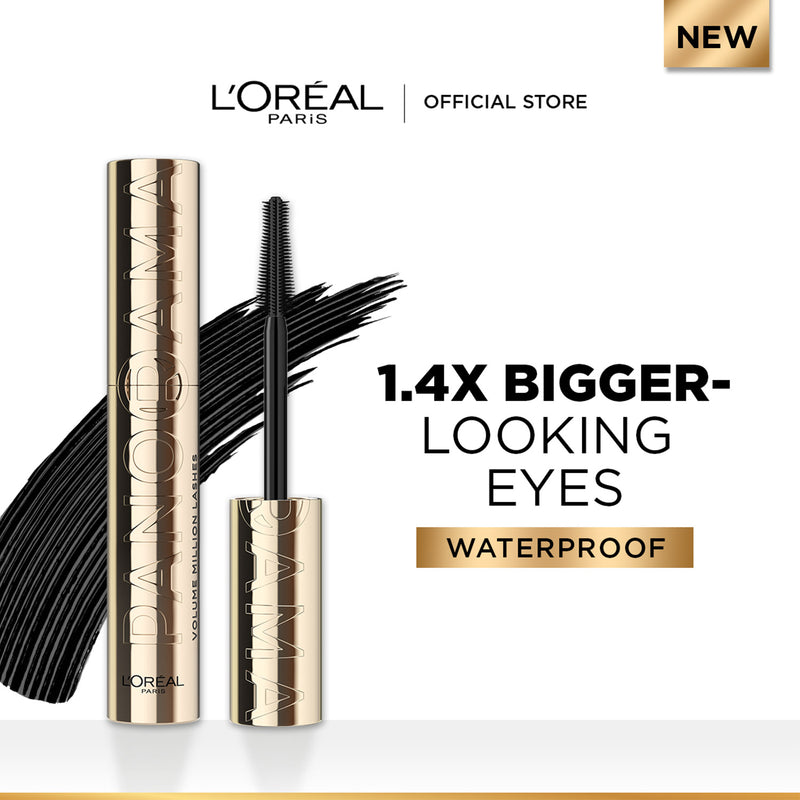 L'Oreal Paris Voluminous Panorama Waterproof Mascara Volumizing, Clump Free, Smudge free, 9.4 ml