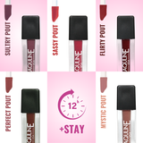 Jaquline USA Pout Power Set of 5 Liquid Lipstick  | Water Proof | Smudge Proof | Transfer Proof |Long Lasting | Hydrating & Lightweight| (5x1.25ml)