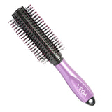 Vega Round Hair Brush (India's No.1* Hair Brush Brand) with Cleaning Comb for Men and Women (E18-RB)