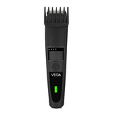 Vega Men T3 Beard Trimmer for Men with Quick Charge, 90 Mins Run-time, for Cord & Cordless Use and 20 Length Settings, (VHTH-19),Black