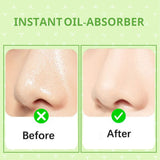 Jaquline USA Green Oil Absorbing Sheets 100N - Instant Oil Control Blotting Paper for Face, Gentle on Skin, Travel Friendly, Portable and Convenient for Daily Use