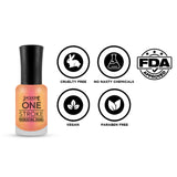 One Stroke Premium Nail Enamel Sunrise $ J50 8ML