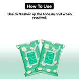 Jaquline USA Face wipes Combo(3in1 Daily Brightening + Refreshing ) Pack of 2