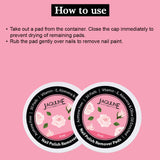 Nail Polish Remover Pads Rose 30s