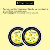 Nail Polish Remover Pads Italian Lemon 30s