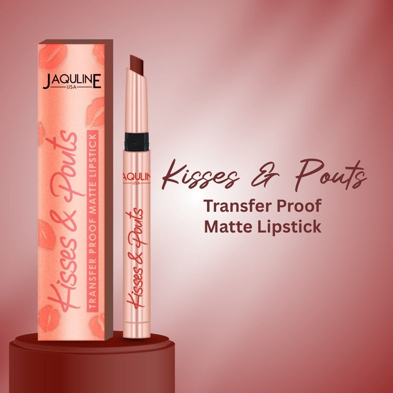 Jaquline USA Kisses & Pouts Matte Lipstick Steamy Kiss09 (1.4gm)