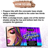 Jaquline USA Glam Eyegasm Smokey Eyeshadow palette