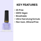 Jaquline USA Pure Stroke Nail Enamel 10ml: Heavenly