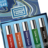 London Notes Eau De Parfum Gift Set 5x15 ml for Unisex | Long Lasting EDP Fragrance Scent