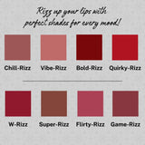 Jaquline USA RIZZ Bold Rizz Liquid Lipstick Glossy Matte, Long Lasting Formula-3.5ml