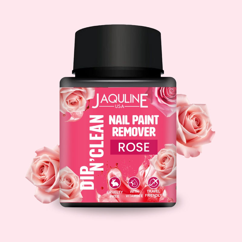 Jaquline USA Dip N' Clean Nail Polish Remover 80ml- Rose