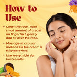 BOTANICA Ubtan & Vitamin E Night Cream - Lightweight, Skin Brightening Cream, Infused with Niacinamide and Sandalwood Extract, 50ML