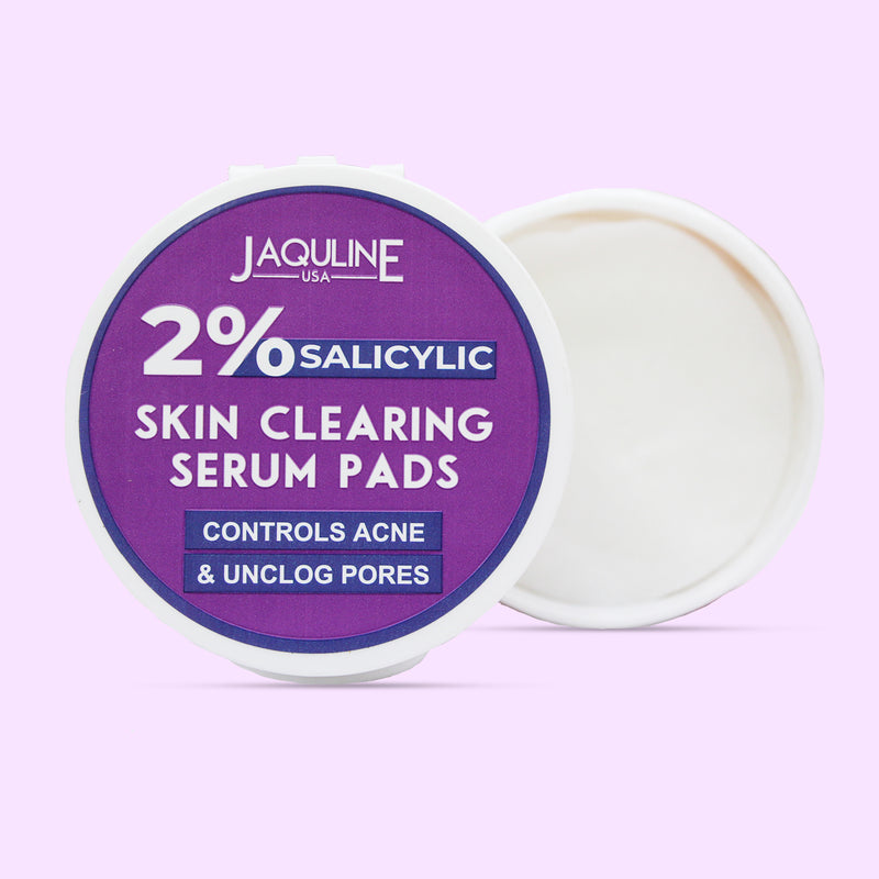 Jaquline USA 2% Salicylic Skin Clearing Serum Pads for Dark Spots & Pigmentation