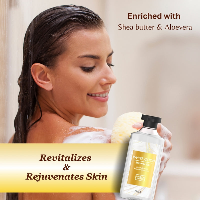 London Notes Shower Gel-250ml White Oudh