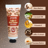 Jaquline USA Coffee & Shea Butter Foot cream- Jaquline USA Coffee & Shea Butter Foot cream- -Provides Intensive Moisturization, heals cracked heels, makes feet soft & supple-30gm