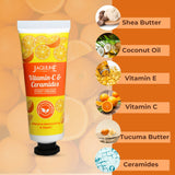 Jaquline USA Vit-C & Ceramides Foot Cream-Provides Intensive Moisturization, heals cracked heels, makes feet soft & supple-30gm