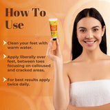 Jaquline USA Vit-C & Ceramides Foot Cream-Provides Intensive Moisturization, heals cracked heels, makes feet soft & supple-30gm