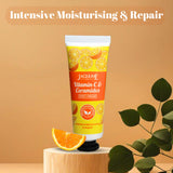 Jaquline USA Vit-C & Ceramides Foot Cream-Provides Intensive Moisturization, heals cracked heels, makes feet soft & supple-30gm