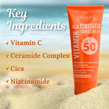 Jaquline USA Vitamin C UV Expert Sunscreen SPF 50- With Matte Effect, Provides Hydration, No white cast and non-sticky
