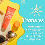 Jaquline USA Vitamin C UV Expert Sunscreen SPF 50- With Matte Effect, Provides Hydration, No white cast and non-sticky