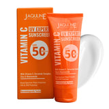 JAQULINE USA Vitamin C Radiance Essentials skin care kit | Vitamin C Face Wash, Face Serum, Moisturiser, UV Expert Sunscreen | Brightening & Hydrating Skin