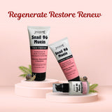 JAQULINE USA Snail Mucin Radiance & Hydration skin care kit | Face Cleanser, Power Serum & Moisturizer Set | Hydrating Face Care Kit | Barrier Repair & Glow Boost | Gift for Her & Him