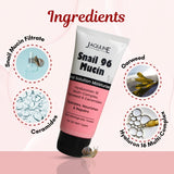 Jaquline USA Snail Mucin All in One Moisturizer 50ml, Long-Lasting Hydration, Deeply Moisturizes Skin & Restores Skin Barrier Infused with Hyaluronic Acid