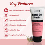 Jaquline USA Snail Mucin All in One Moisturizer 50ml, Long-Lasting Hydration, Deeply Moisturizes Skin & Restores Skin Barrier Infused with Hyaluronic Acid