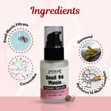 Jaquline USA Snail Mucin Power Serum 30ml, Hydrating Serum for Face with Niacinamide & Snail Secretion Filtrate for All Skin Types
