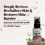 Jaquline USA Snail Mucin Power Serum 30ml, Hydrating Serum for Face with Niacinamide & Snail Secretion Filtrate for All Skin Types