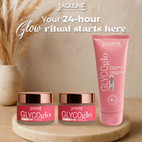 JAQULINE USA Glyco GLO Radiance & skin care kit | GlycoGlo Day Cream, Night Cream, Face Wash | Brightening & Exfoliating Skin