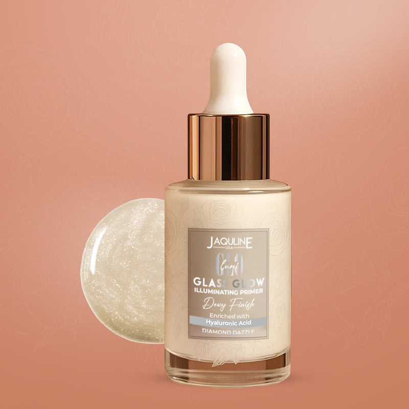 Jaquline USA Lumi Glo Glass Glow Illuminating Primer Diamond Dazzle - 30ml