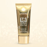 Jaquline USA Lumi Glo Illuminating Strobe Cream Golden Glo-30g, 3 in 1 Multipurpose, Enriched with Hyaluronic Acid & Squalane