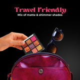 Jaquline USA Cosmic Drama Twilight Eyeshadow Palette 9 in 1, Matte & Shimmer Shades, Rich Smooth Texture, long lasting and Enriched with Sesame Oil (9.9gm)