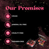 Jaquline USA Cosmic Drama Twilight Eyeshadow Palette 9 in 1, Matte & Shimmer Shades, Rich Smooth Texture, long lasting and Enriched with Sesame Oil (9.9gm)