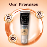 Jaquline USA CC Serum Tint 30g – Hydrating Tinted Serum with SPF, Niacinamide & Hyaluronic Acid, Honey 02
