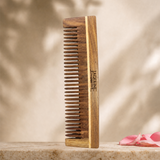 JAQULINE USA Rosewood Wooden Grooming Comb Anti Frizz Detangling Comb Smooth Teeth Scalp Massage Natural Hair Care Tool for Men Women All Hair Types Daily Use