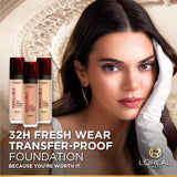 L’Oréal Paris Infallible 32H Fresh Wear Foundation, Luminous Coverage, Shade No 320, 30ml