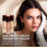 L’Oréal Paris Infallible 32H Fresh Wear Foundation, Luminous Coverage, Shade No 120, 30ml