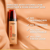 L’Oréal Paris Infallible 32H Fresh Wear Foundation, Luminous Coverage, Shade No 120, 30ml