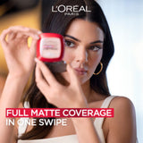 L’Oréal Paris Infallible 24H Fresh Wear Foundation in a Powder, Transferproof, Hazelnut 330, 9g